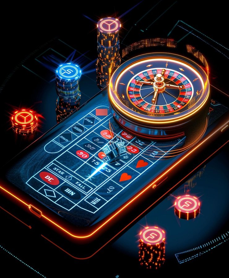 Live roulette table with multiple camera angles